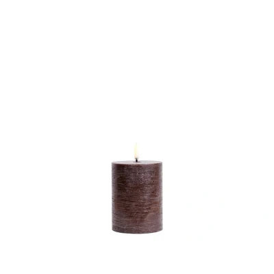 Afbeelding van Uyuni Led Rustieke Kaars Bruin 7,8x10cm