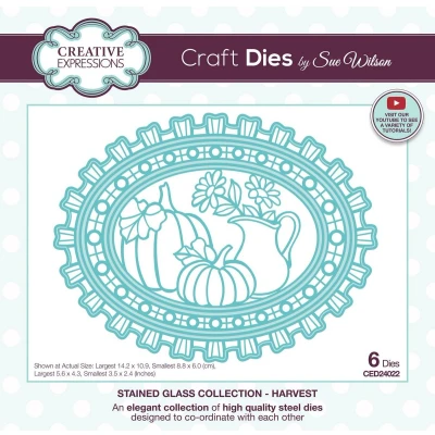 Afbeelding van Creative Expressions Stained Glass Craft Die Harvest
