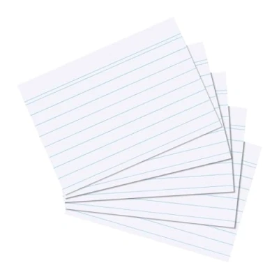 Afbeelding van Herlitz 1150507 Indexkaart A5 Gelinieerd, 100 Stuks, Wit
