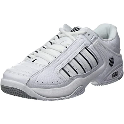 Afbeelding van K Swiss Defier RS, tennisschoenen voor heren, wit, zwart, 41,5 EU
