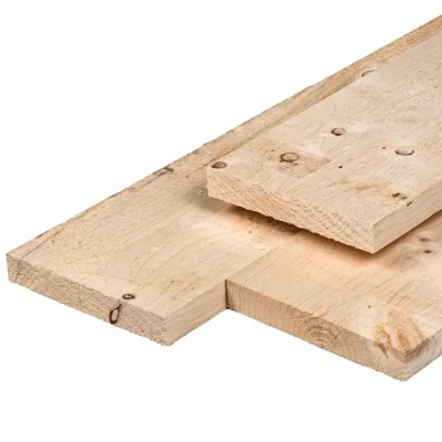 Afbeelding van Steigerplank Midden europees Onbehandeld Vuren 2,9x19x400 cm