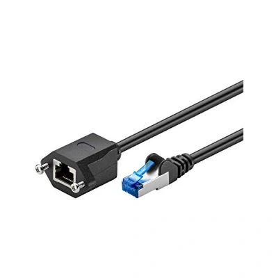Afbeelding van Netwerk verlengkabel Cat6a S/FTP 1 meter (100% koper, LSZH)