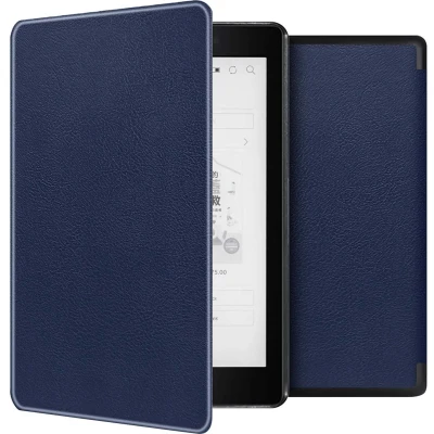 Afbeelding van imoshion Slim Hard Case Bookcase voor de Kobo Aura One Donkerblauw