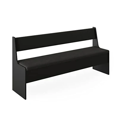 Afbeelding van Vicco Roman Hoekbank voor eetkamer, zwart, 166,6 x 41,5 cm