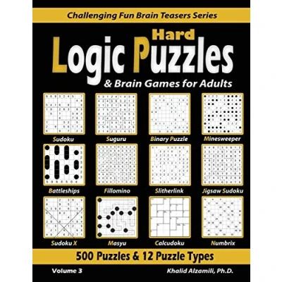 Afbeelding van Hard Logic Puzzles &amp; Brain Games for Adults