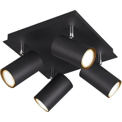 Afbeelding van TRIO MARLEY Spot Zwart mat excl. 4x GU10 3W