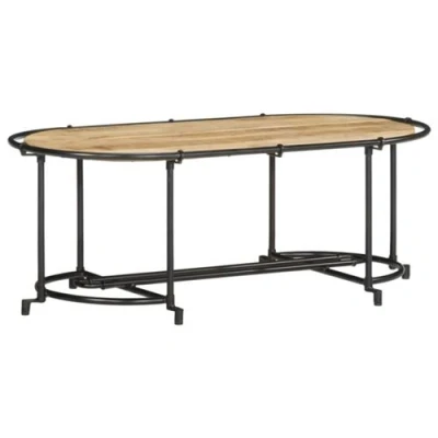 Image de vidaXL Table basse 110x55x40 cm bois de manguier massif brut4013497