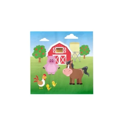 Image de Boerderij Dieren Servetten 16 stuks