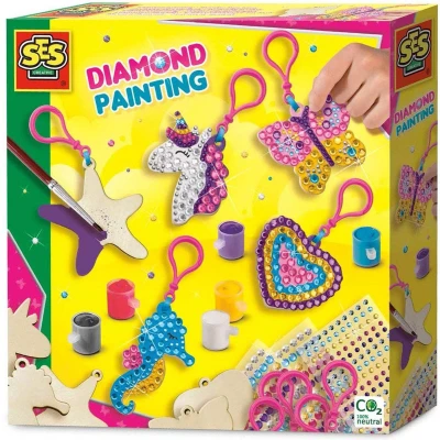 Afbeelding van Ses diamond painting hout sleutelh.14702