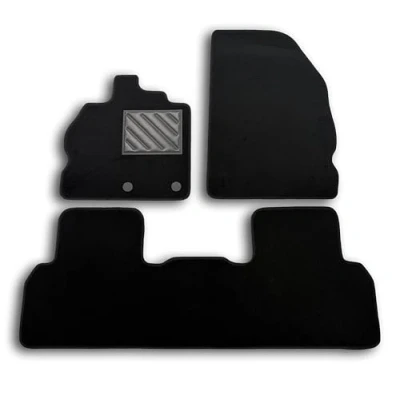 Afbeelding van Renault Scenic tapijt Grand III Ook X mod vanaf 2009 2016, op maat gemaakt, antislip, versterkte rubberen hielsteun, bevestigingsknoppen