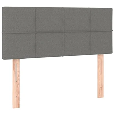 Afbeelding van vidaXL Hoofdbord donkergrijs, 90 x 5 78/88 cm, stof