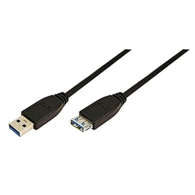 Afbeelding van LogiLink USB kabel 3.2 Gen1 (USB 3.0 / 3.1 Gen1) A stekker, bus 3.00 m Zwart CU0043