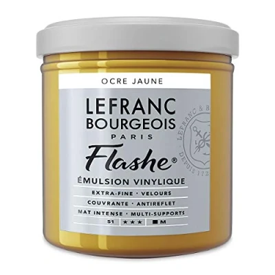 Afbeelding van Lefranc &amp; Bourgeois Acrylverf &quot;Flashe&quot; 125 ml blik okergeel