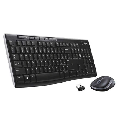 Afbeelding van Logitech MK270 RF Draadloos QWERTY Pan Nordic Zwart toetsenbord