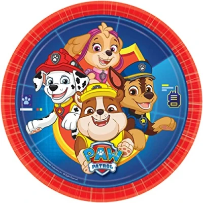 Afbeelding van Paw Patrol borden 23cm 8 stuks
