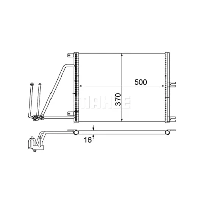 Afbeelding van Mahle Original Airco condensor AC 226 000S