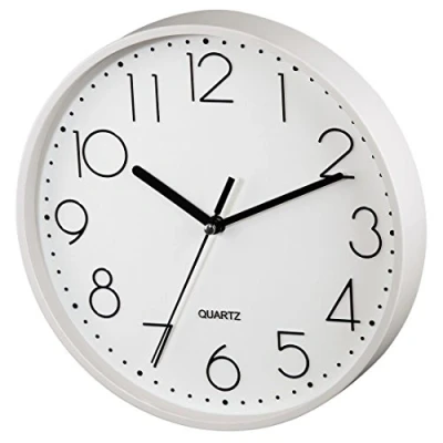 Afbeelding van HamaPg Klok Rond Kunststof �22 cm Wit