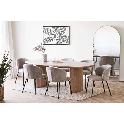 Afbeelding van House Nordic Eettafel Naturel 210x110x75cm Serra