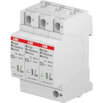 Afbeelding van ABB Componenten System pro M compact OVR T2 3L 40 275 P QS Overspanningsbeveiliging Type 2