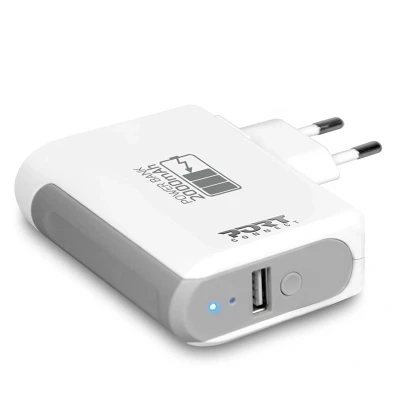 Afbeelding van § +Port Designs Wall Charger USB &amp; Powerbank 2000 mAh