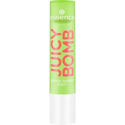 Image de Essence Cosmetics Juicy Bomb Glossy Butter Balm Baume à Lèvres, Naturel, Lustré, Sensation de Rosée 2.5 g