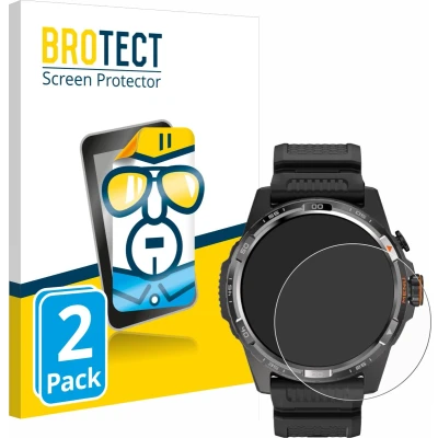 Afbeelding van BROTECT Screenprotector voor Mobvoi Ticwatch Atlas Folie Beschermfolie transparant (2 Stuks)