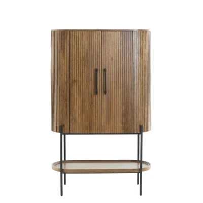 Afbeelding van Light &amp; Living Kast DUMOSI 100x40x165cm Bruin