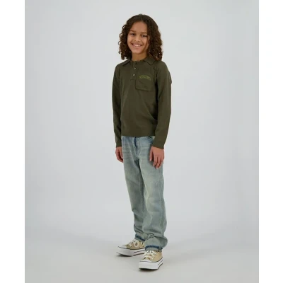 Afbeelding van Vingino Peppe Straight leg jeans voor kinderen, Maat: 116, Tinted mid blue