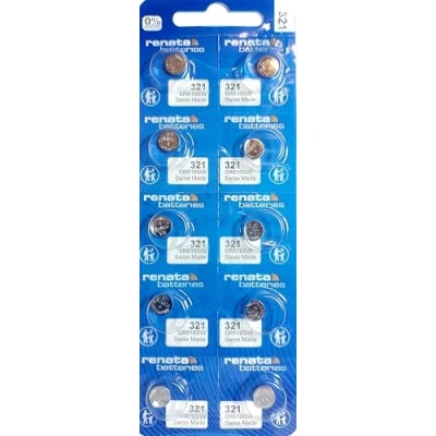 Afbeelding van RENATA 10 blisters met 1 knoopcel oxide zilver X321 SR616SW