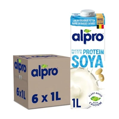 Afbeelding van Alpro Drink Plantaardige Sojadrank Original Lactosevrij &amp; Glutenvrij 6 x 1L