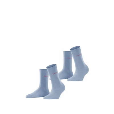 Afbeelding van Esprit Uni 2 Pack duurzaam organisch katoen multipack sokken dames blauw Maat 39 42