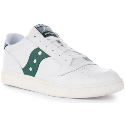 Afbeelding van Saucony JAZZ Court Unisex Sneakers laag, Maat: 46, White/green Leer