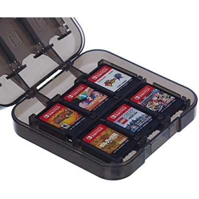 Image de Amazon Basics Boîte de rangement pour jeux Nintendo Switch Noir