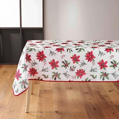 Afbeelding van Kerst tafelkleed AMARYLLIS met sterrenprint