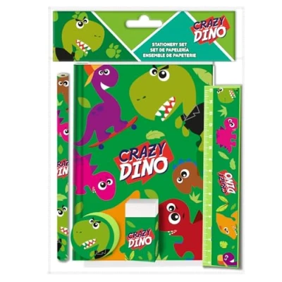 Afbeelding van Crazy Dino Schrijfwarenset 8435507840231