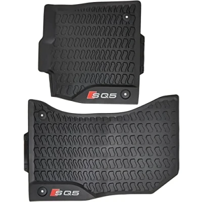 Afbeelding van Audi 80B061221A041 Rubber Original All Weather Front Floor Mat Set, zwart