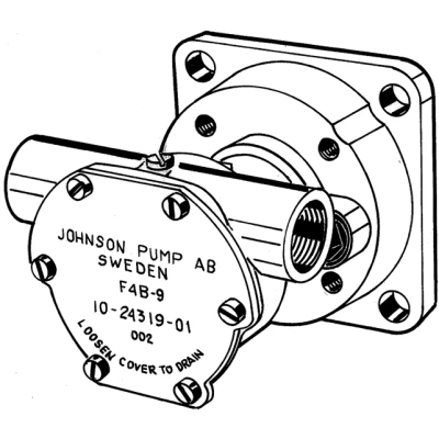 Afbeelding van Johnson pump zelfaanzuigende bronzen koelwater impellerpomp f4b 9 (mitsubishi k4c 75)