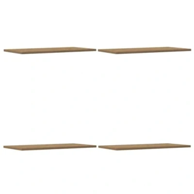 Afbeelding van vidaXL Wandschappen 4 st 60x30x1,5 cm bewerkt hout artisanaal eiken