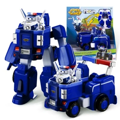 Image de Véhicule transformable en robot Super Wings 18 cm