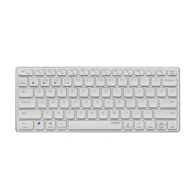 Afbeelding van Rapoo 9600M Draadloos Multimode Toetsenbord Muisset Blade Combo Tkl,Wit Qwerty Us