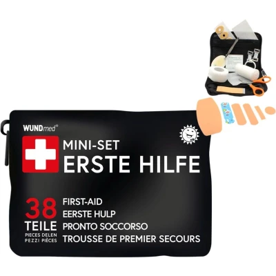 Afbeelding van Wundmed 38 delige EHBO mini set in etui zwart