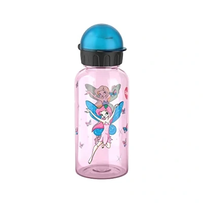 Afbeelding van Emsa N30515 Kids Tritan drinkfles voor kinderen, inhoud: 0,4 liter, 100% veilig, praktisch, hygiënisch, lekvrij en slimme sluiting, design: fee