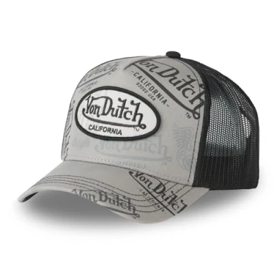 Afbeelding van Vondutch Grey/Black Trucker Snapback CAFE Cap