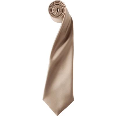 Afbeelding van Premier &#039;Colours&#039; Satin Tie PR750 Khaki Beige