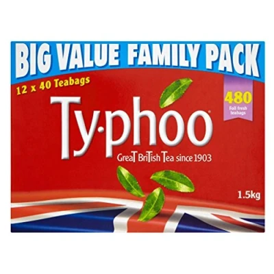 Afbeelding van Typhoo Tea 480 zakjes van 1500 g zwarte thee