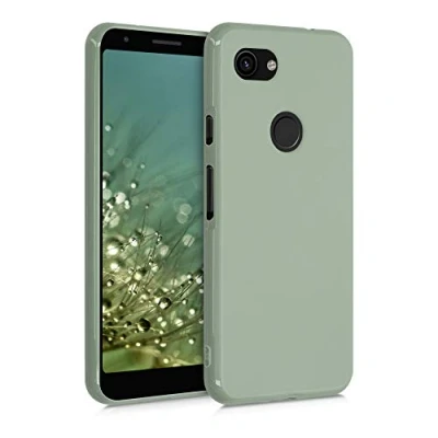 Afbeelding van kwmobile telefoonhoesje geschikt voor Google Pixel 3a Hoesje smartphone Back cover in grijsgroen