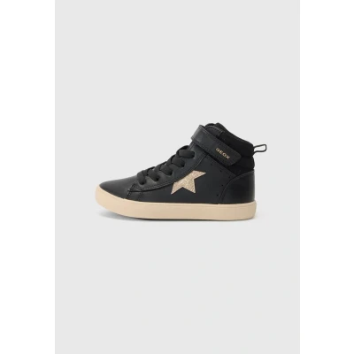 Afbeelding van Geox Gisli Sneakers hoog voor kinderen, Maat: 30, Black/champagne Schoenen