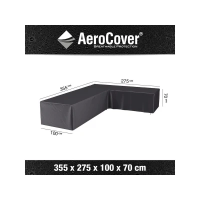 Afbeelding van Platinum Aerocover Loungesethoes Hoekset Rechts 355x275x100xH70