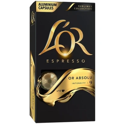 Image de Pack de 10 capsules Maison du Café L&#039;Or Espresso Or Absolu Intensité 9