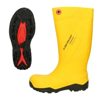 Afbeelding van Dunlop Purofort+ laars S5, maat 46, Dunlop, Geel Geschikt voor Veehouderij